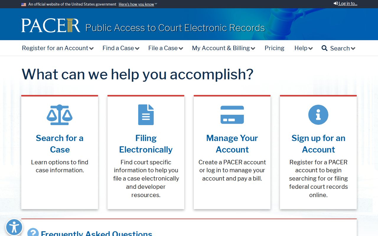 PACER access for Antrim County federal criminal court cases